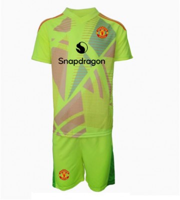 Manchester United Goalkeeper Replica Away Stadium Kit for Kids 2024-25 Short Sleeve (+ pants)